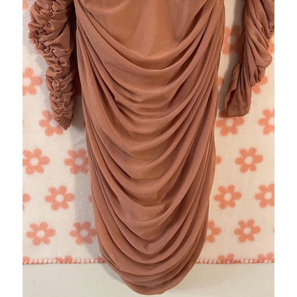 Fashion Nova Ruched Pink Mini Dress - Picture 4 of 5